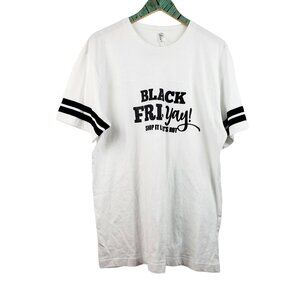 Black FRI Yay Shop It Like It's Hot T-Shirt Dean Clothing Co Sz L